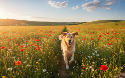 CriskyDog spletni časopis 16 Sprehod s psom po cvetočih travnikih – nevarnosti in užitki