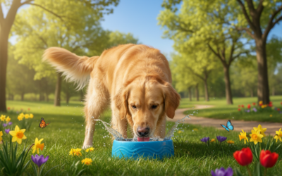 CriskyDog spletni časopis 21 Navade pitja vode pri psih spomladi – na kaj biti pozoren?