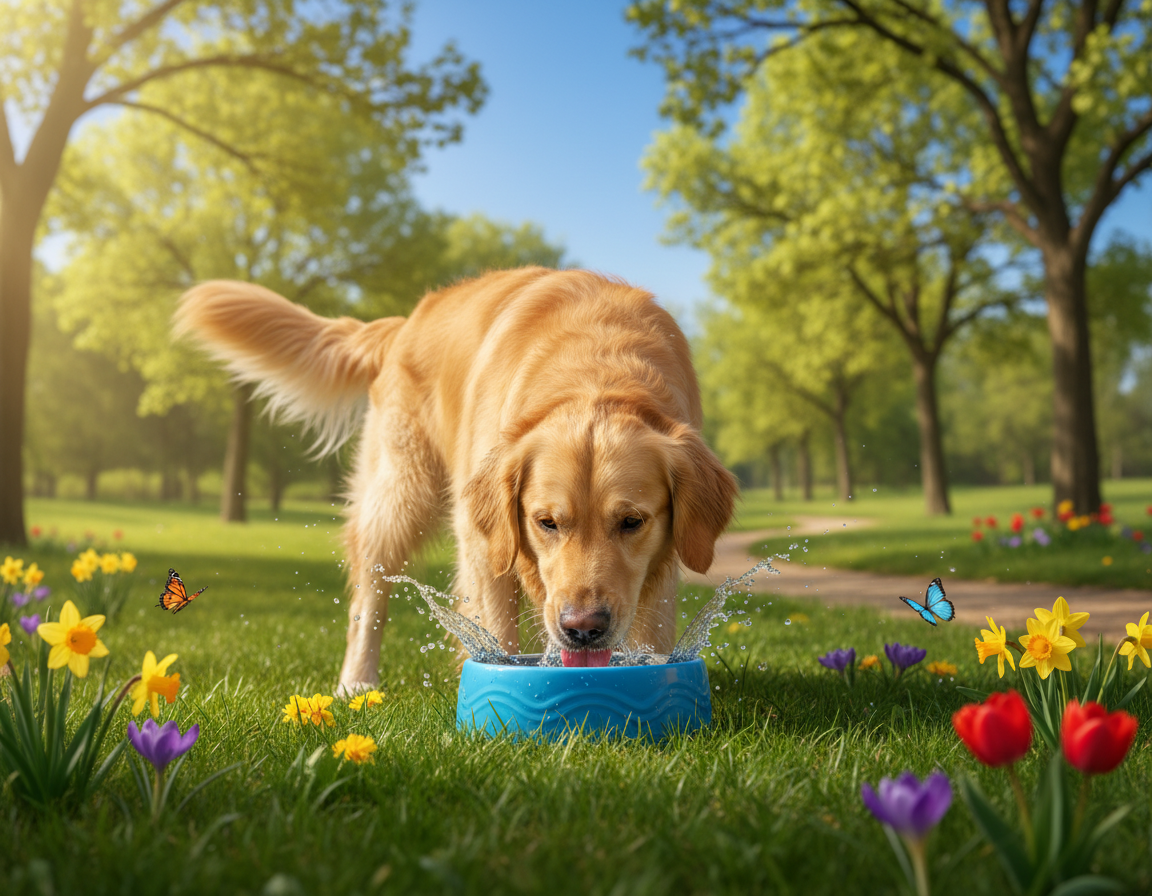 pes pomlad vnos vode