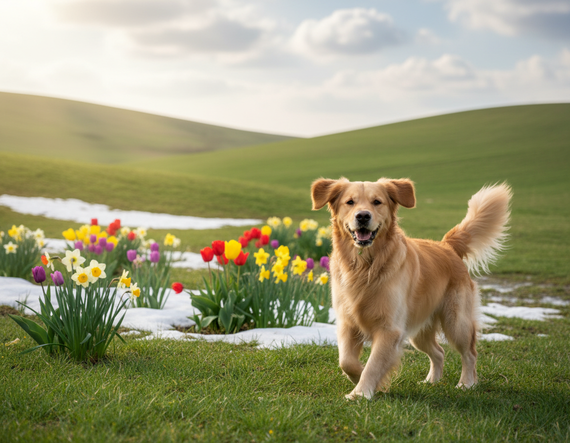 pes pomlad vpliv vremena