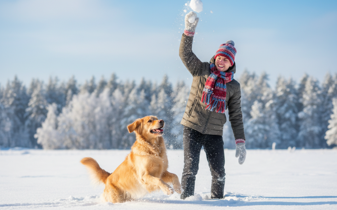 Igre za krepitev odnosa v hladnih dneh – za psa in lastnika