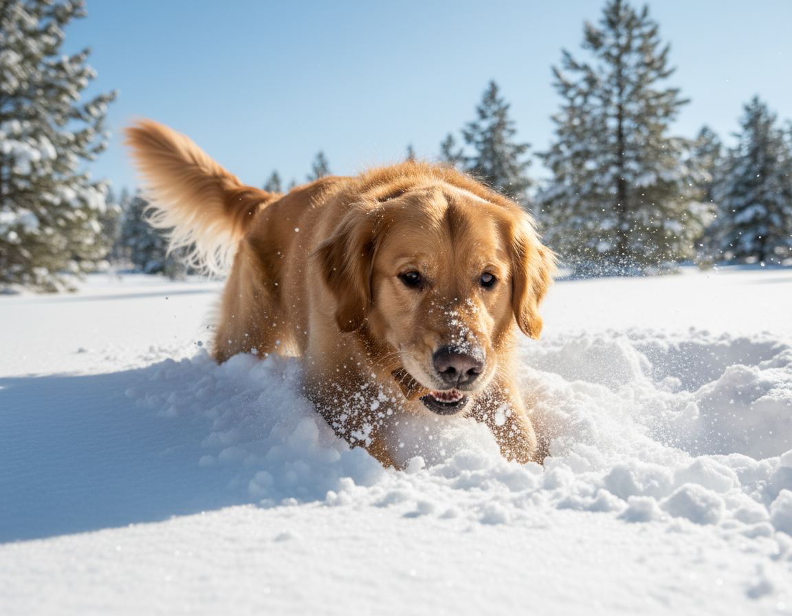 pes-zima-iskanje-skritih-priboljskov-v-snegu pes zima iskanje skritih priboljškov v snegu