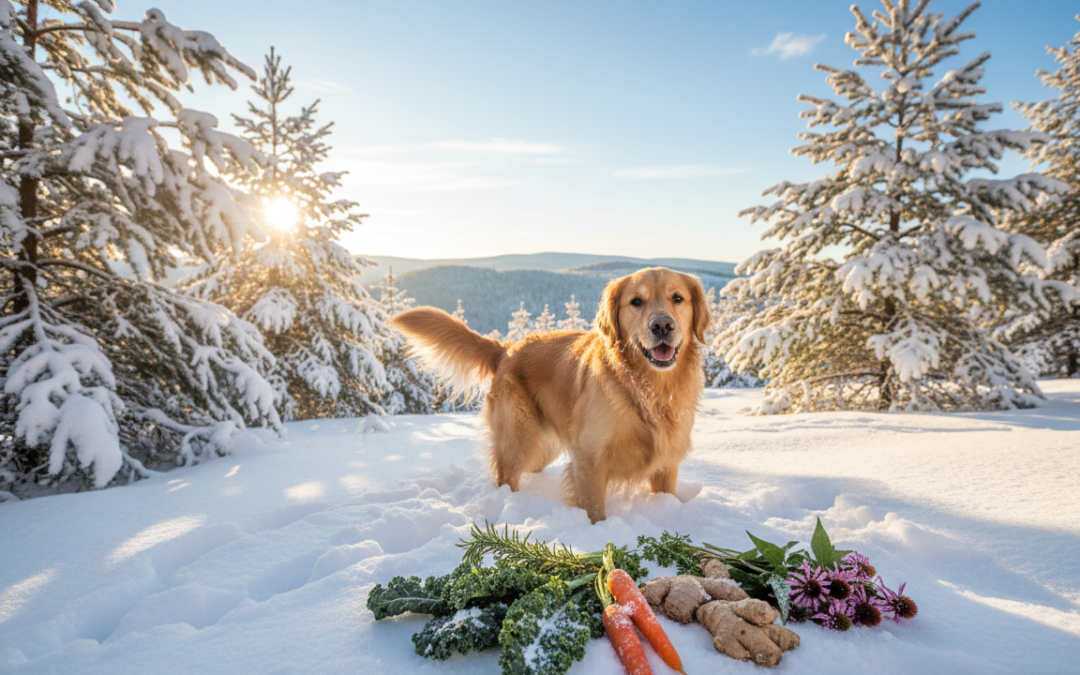 Najboljši naravni načini za krepitev imunskega sistema psa pozimi