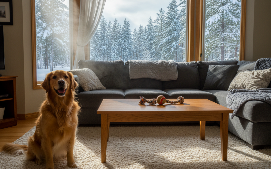 Zakaj je prezračevanje pomembno tudi pozimi, če imaš psa?