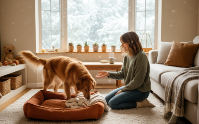 CriskyDog spletni časopis 19 Navajanje zunanjega psa na notranje bivanje pozimi – postopno in nežno