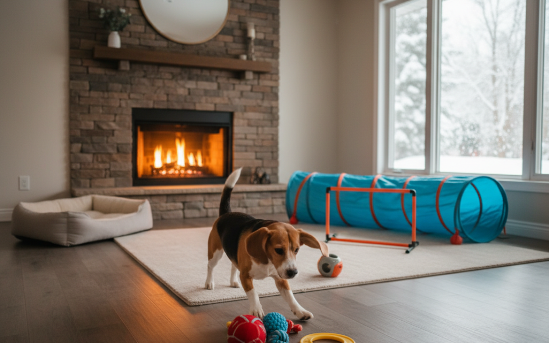 Preprečevanje debelosti pri psih, ki bivajo v stanovanju pozimi