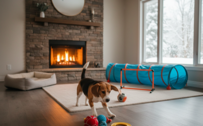 Preprečevanje debelosti pri psih, ki bivajo v stanovanju pozimi