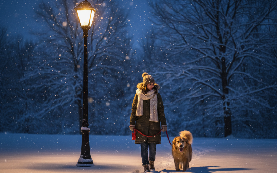 Sprehod s psom po mraku? – Kako ostati varen pozimi
