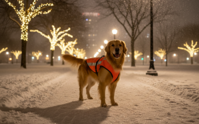 CriskyDog spletni časopis 21 Kako biti s psom dobro viden v zimskih večerih?