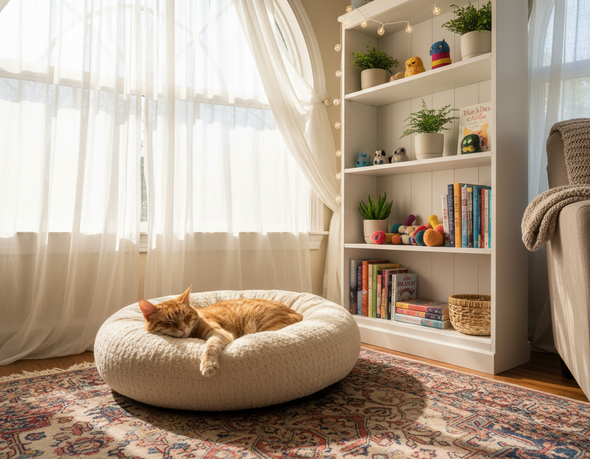 postavitev mačjega ležišča