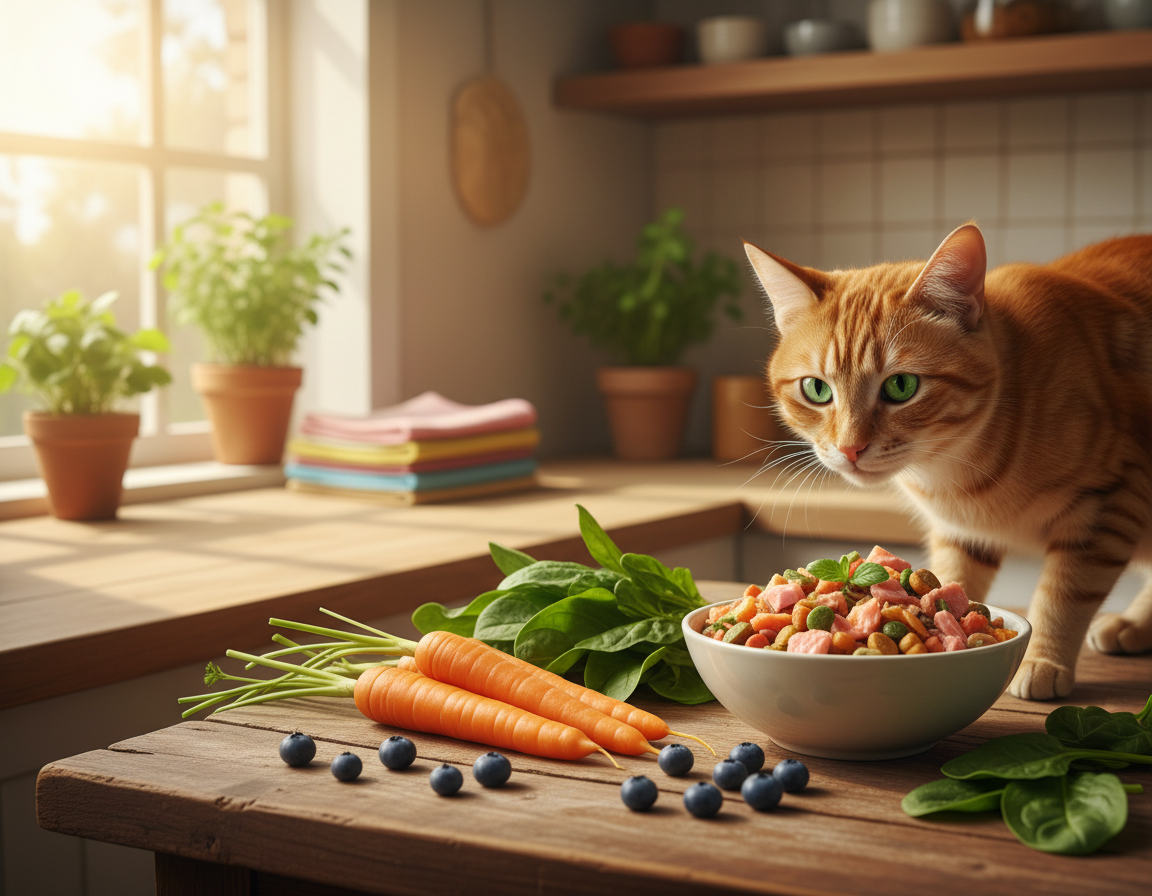 prehrana, bogata z vitamini za mačke