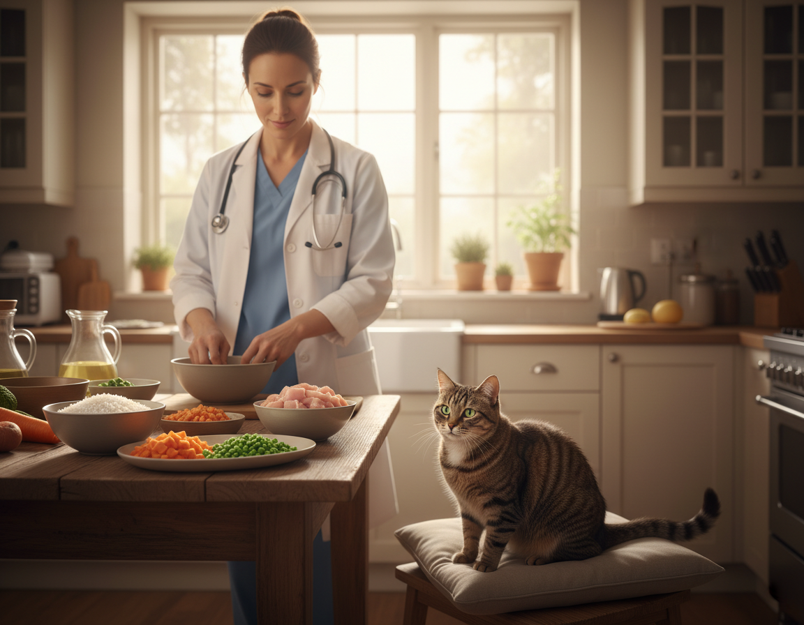 prehrana, prilagojena boleznim ledvic pri mačkah