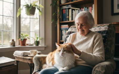 Mačji blog 24 Prijateljstvo mačke s starejšimi osebami – Vse, kar moraš vedeti o tem!