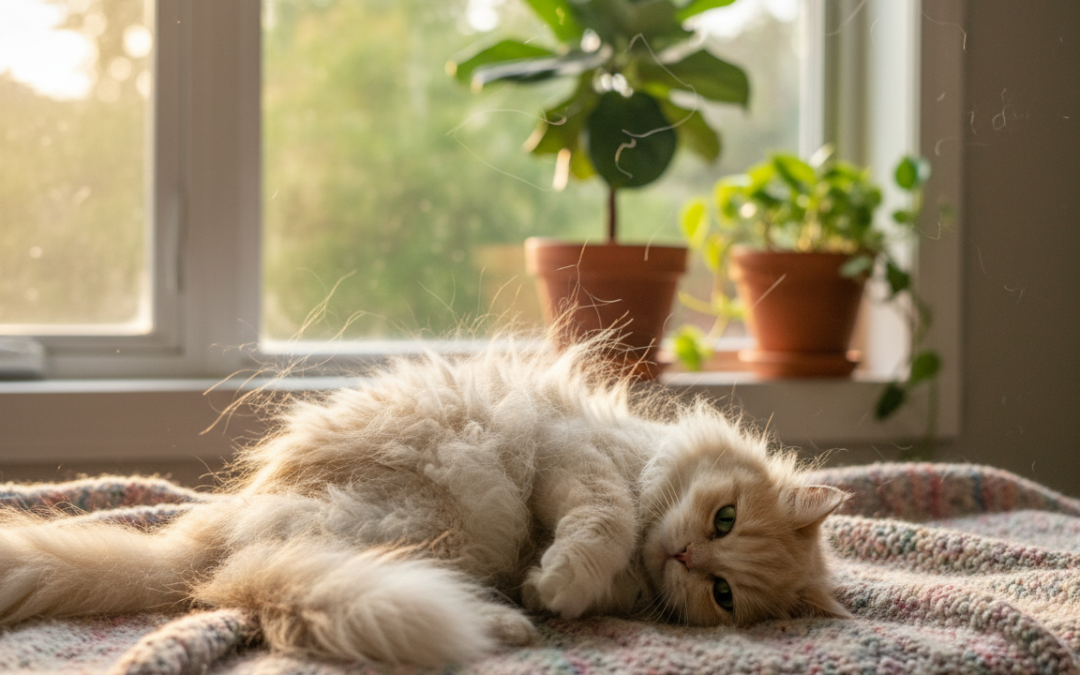 Sezonsko izpadanje dlake pri mačkah – Vse, kar moraš vedeti o tem!