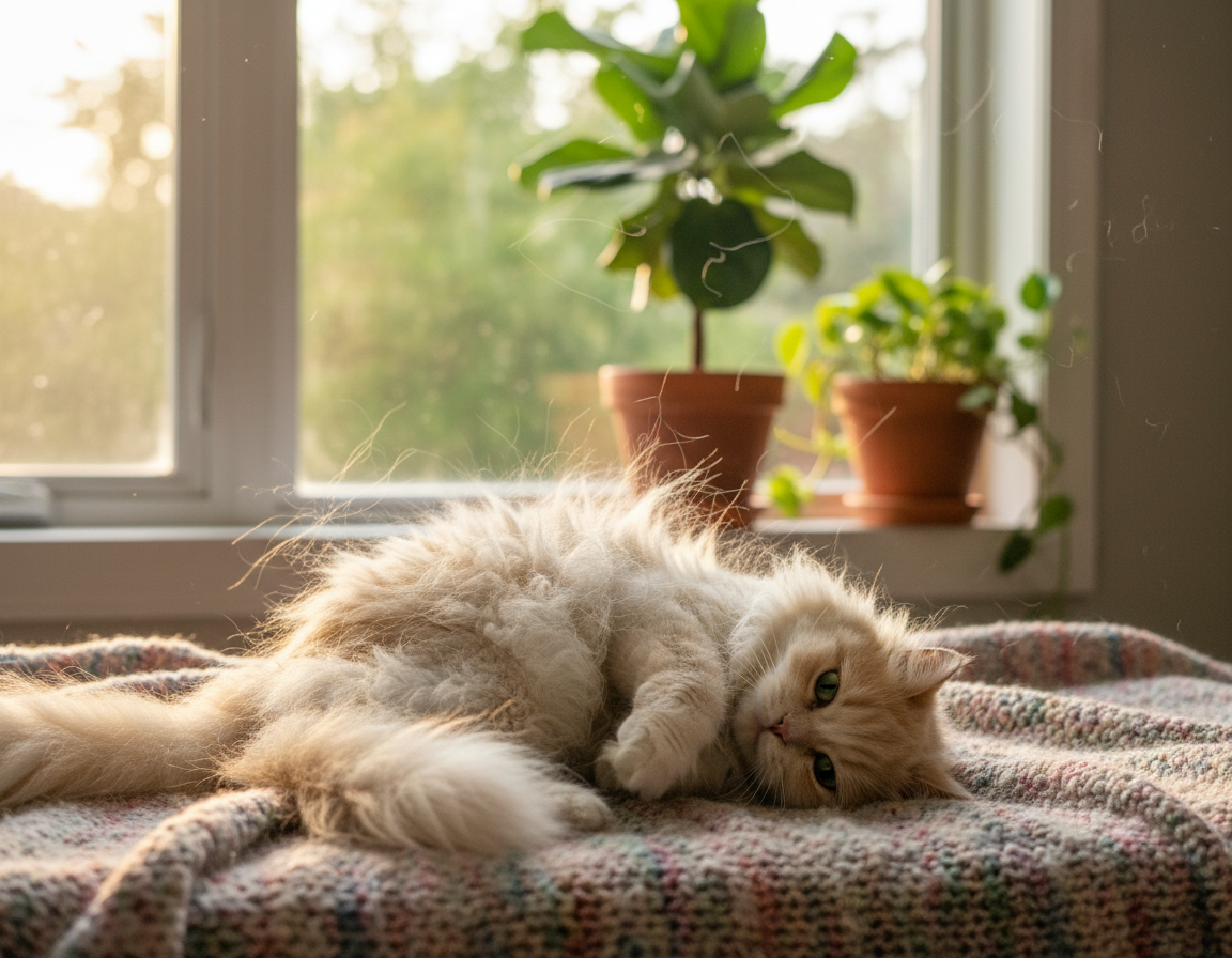 sezonsko izpadanje dlake pri mačkah