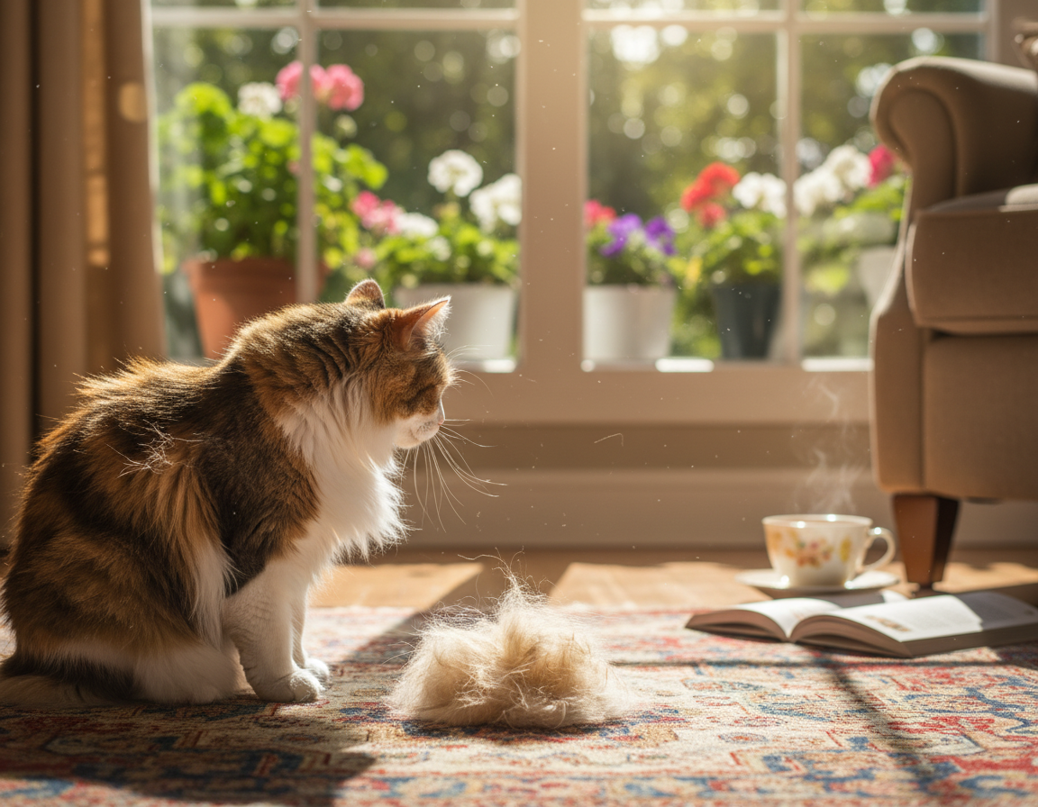 sezonsko menjavanje dlake pri mačkah