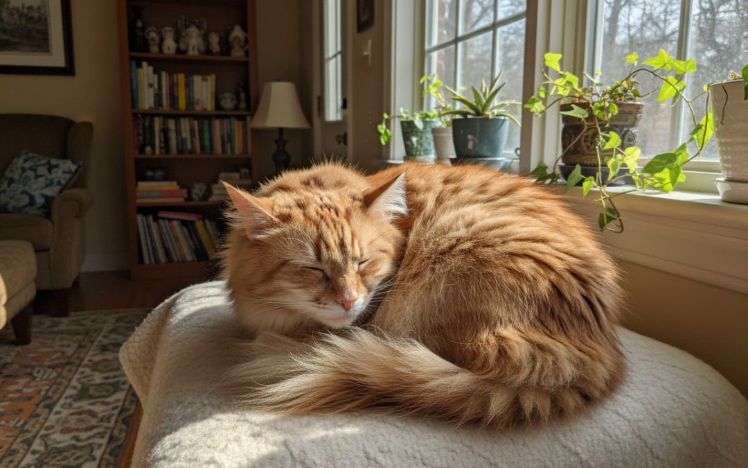 Spalne navade mačke – Vse, kar moraš vedeti o tem!