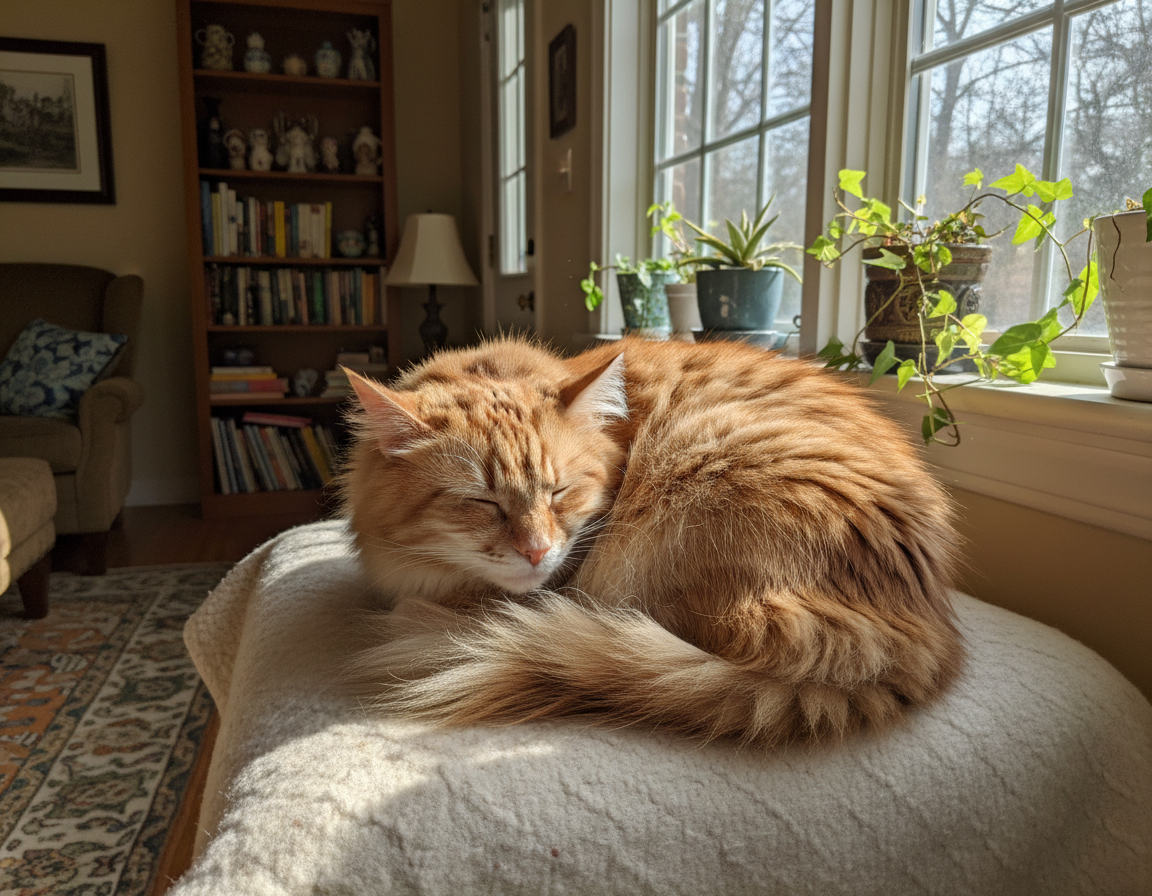 Spalne navade mačke – Vse, kar moraš vedeti o tem!