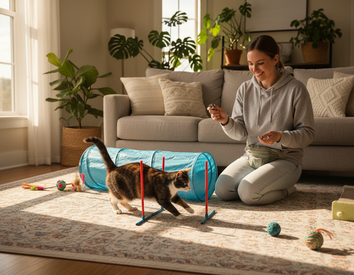 trening spretnosti za mačke