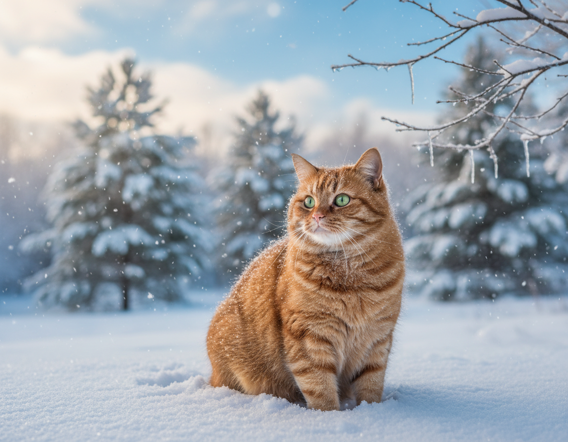 zimski način življenja mačke na prostem