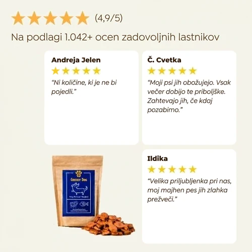 Friky hipoalergeni pasji piškoti z lososom - 200 g 6 Friky hipoalergeni pasji piškoti z lososom - 200 g - slika 6