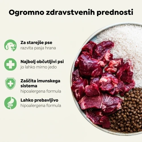 Oscar hipoalergena goveja suha hrana za starejše pse 3 Oscar hipoalergena goveja suha hrana za starejše pse - slika 3