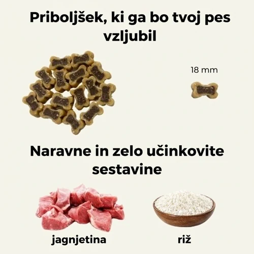 Trainy priboljšek za trening z jagnjetino - 200 g 2 Trainy priboljšek za trening z jagnjetino - 200 g - slika 2