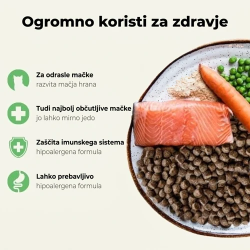 Jasper hipoalergena suha hrana za mačke z lososom 3 Jasper hipoalergena suha hrana za mačke z lososom - slika 3