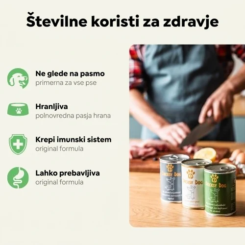 Ely mokra hrana za pse z divjim prašičem in jelenom – 415 g 3 Ely mokra hrana za pse z divjim prašičem in jelenom – 415 g - slika 3